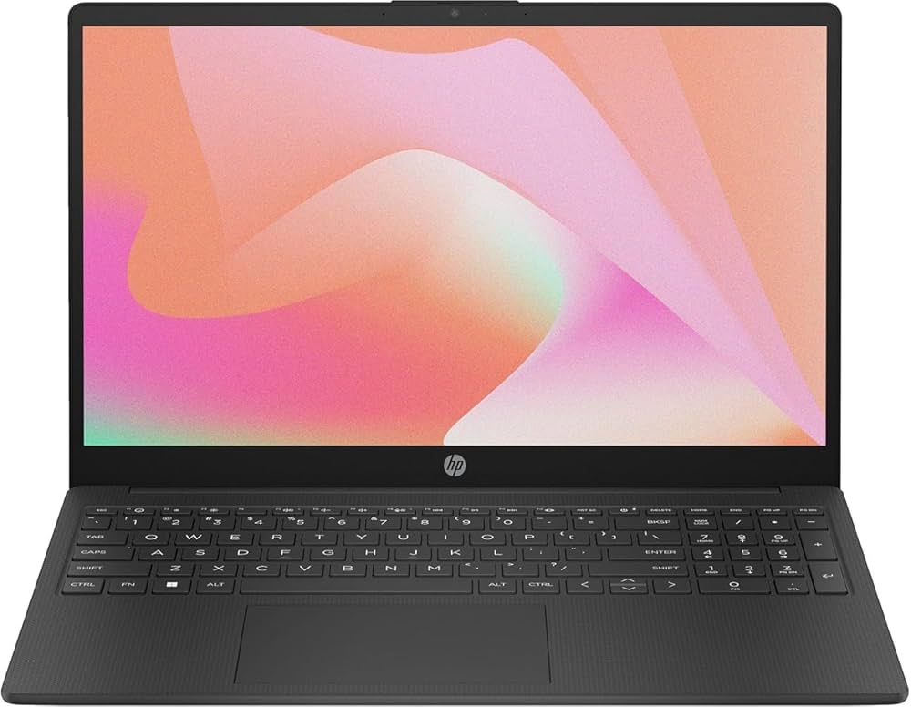 Amazon.co.jp: HP ブラック 15.6インチノートパソコン、8GB RAM、1.25