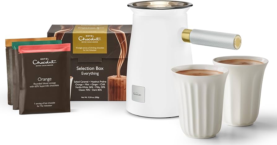 Hotel Chocolat Velvetiser Hot Chocolate Machine Complete Starter