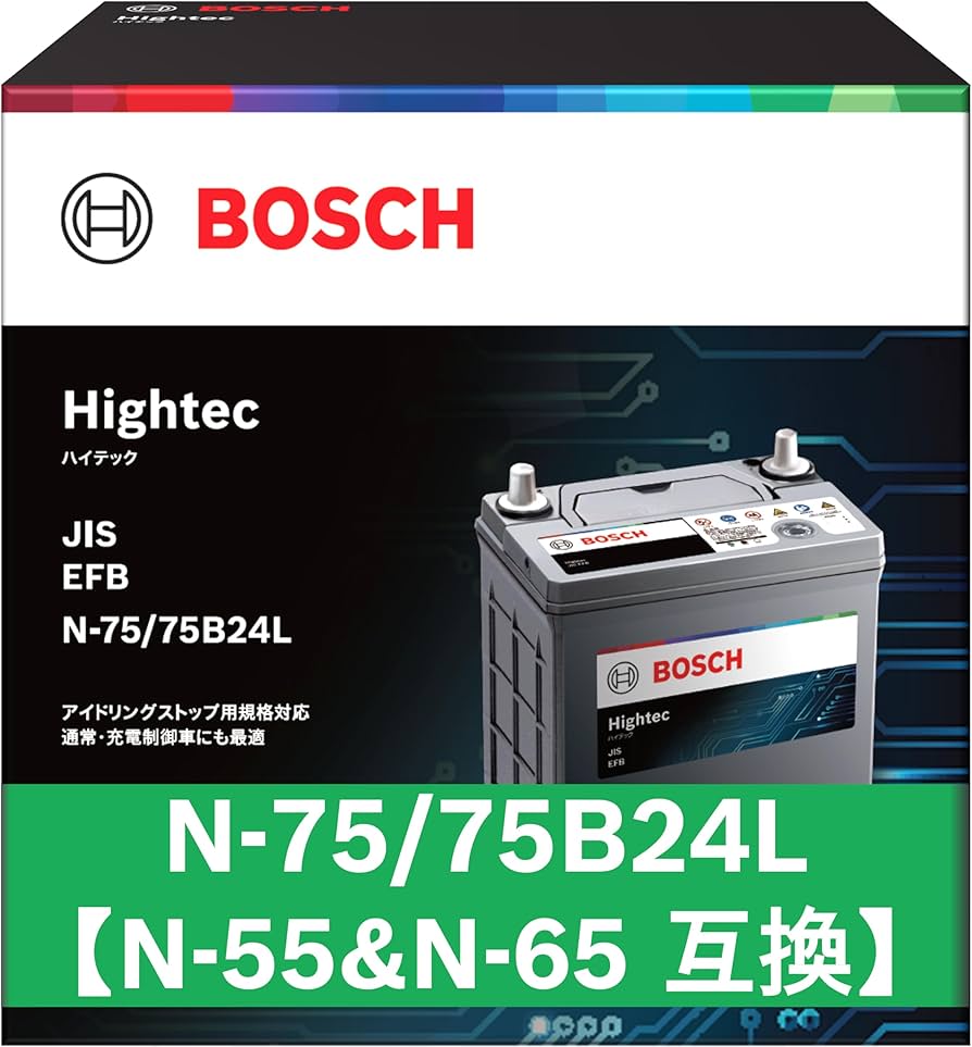 Amazon.co.jp: BOSCH (ボッシュ) 国産車バッテリー HT-N-75/75B24L