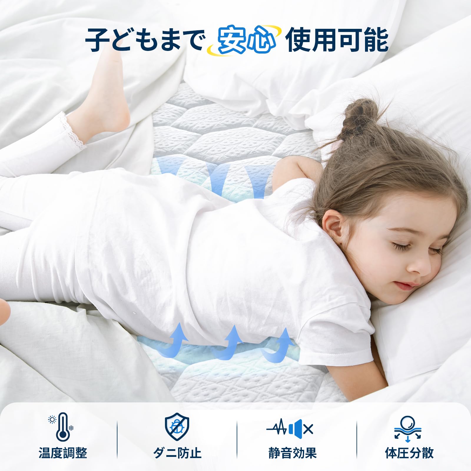 Amazon.co.jp: Avenco マットレス ダブル 高反発 厚さ20cm やや硬め