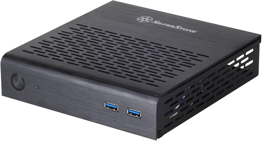 Amazon | SilverStone Thin Mini-ITXケース ブラック SST-PT13B-USB3.0