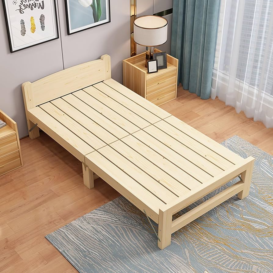 Amazon｜2つ折り 折りたたみベッド シングル すのこベッド シングル