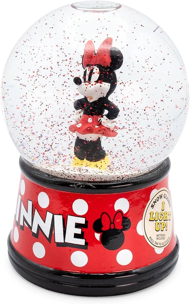 Amazon.co.jp: ディズニー ミニーマウス 光るスノードーム 渦巻く