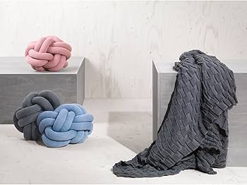 Amazon.co.jp: ノット クッション ネイビー デザインハウス