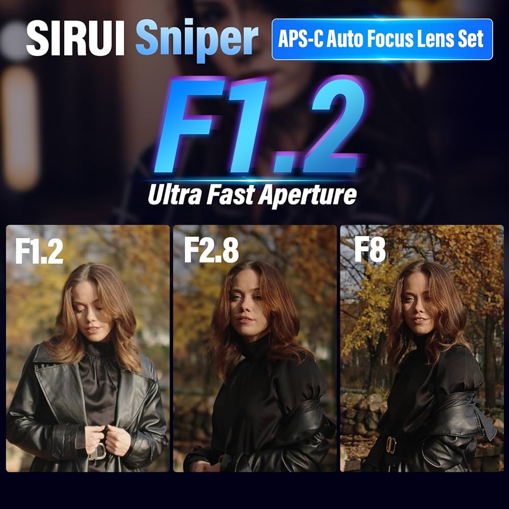 Amazon.co.jp: SIRUI Sniper 56mmオートフォーカスレンズ、F1.2広角APS