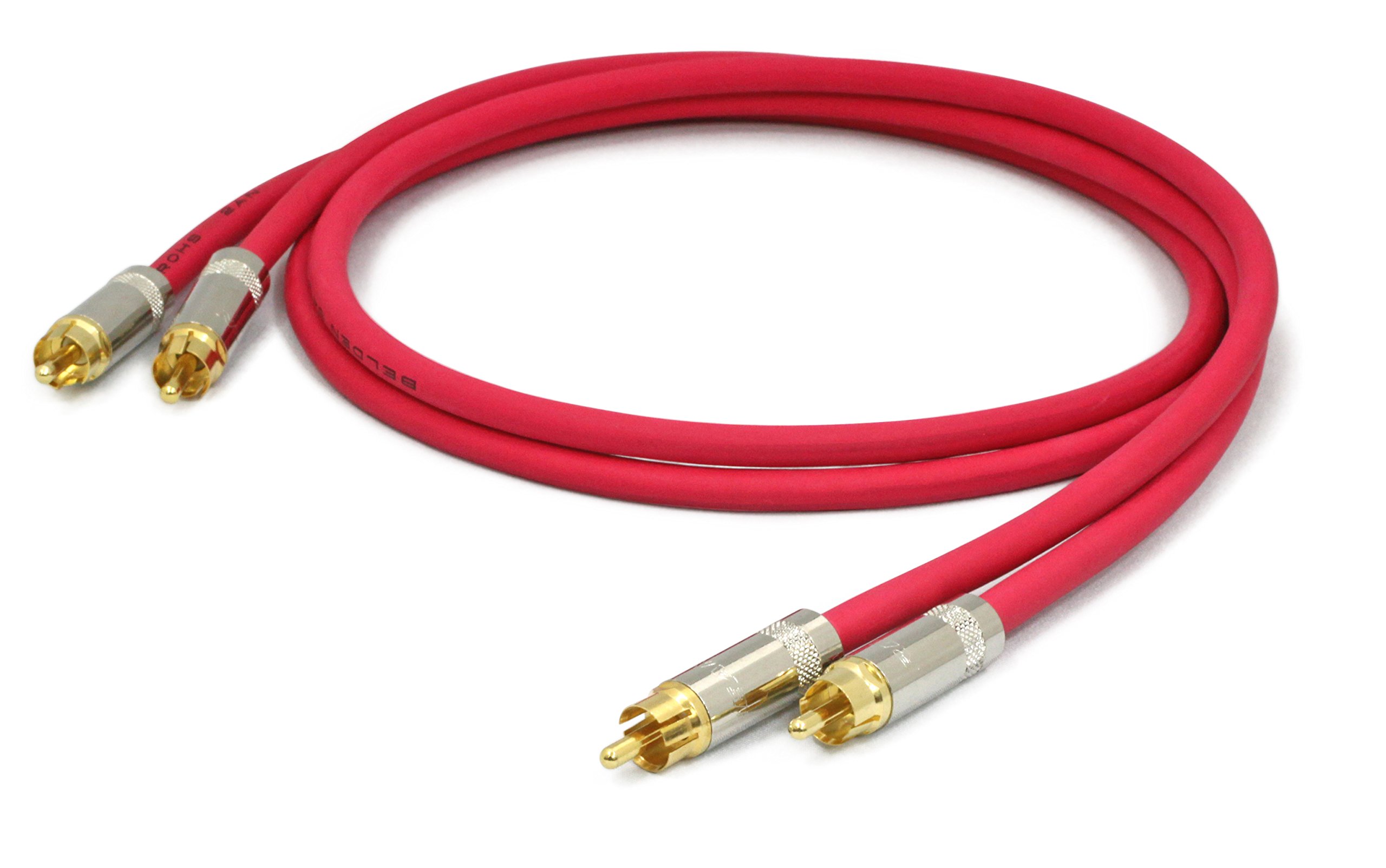 Amazon | プロケーブル 【米国製】BELDEN ベルデン 8412(赤) RCA-RCA