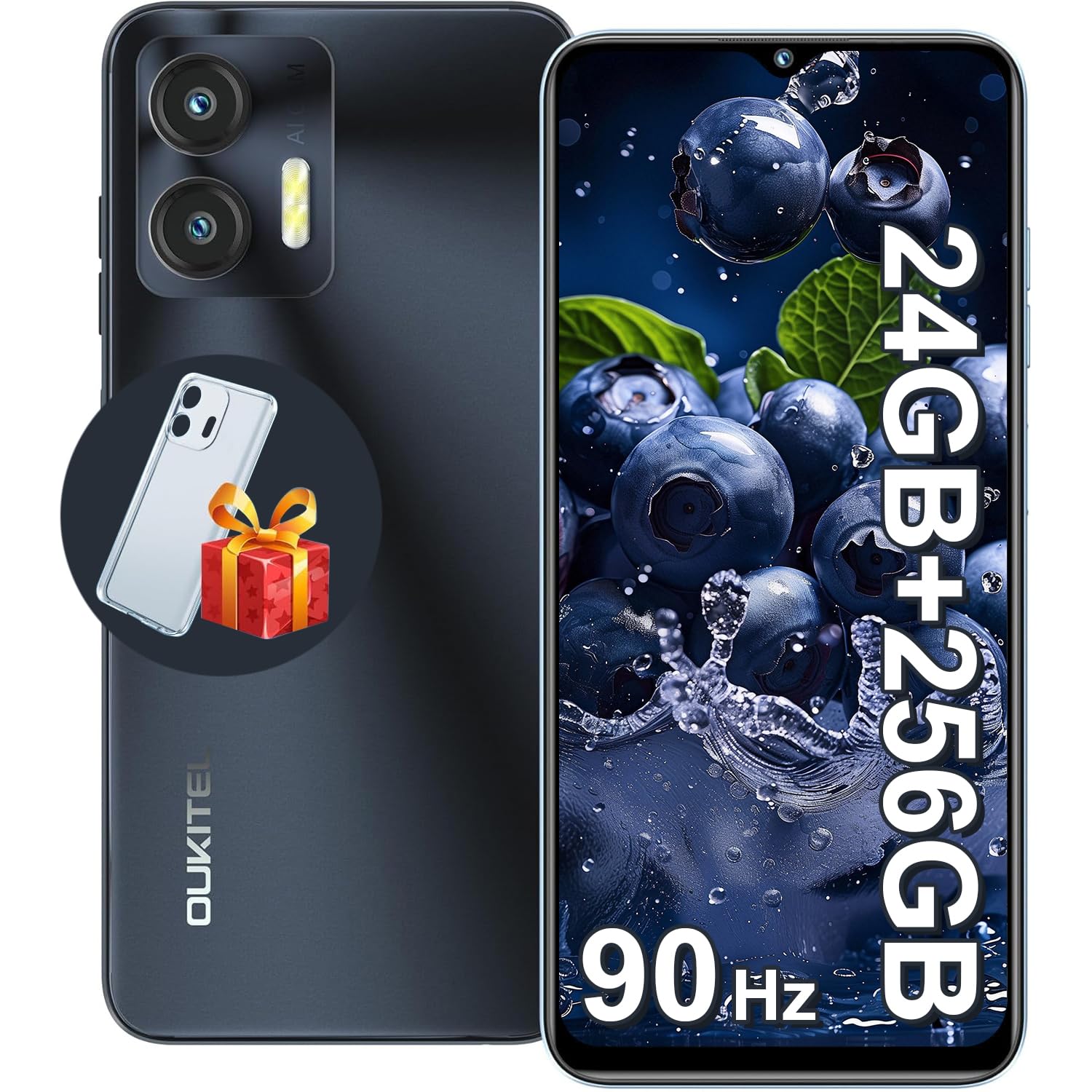 Amazon | OUKITEL C36 SIMフリースマートフォン 本体 Android 14 24GB