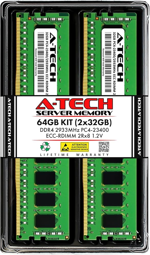 Amazon.co.jp: A-Tech 64GB キット (2x32GB) DDR4 2933MHz PC4-23400