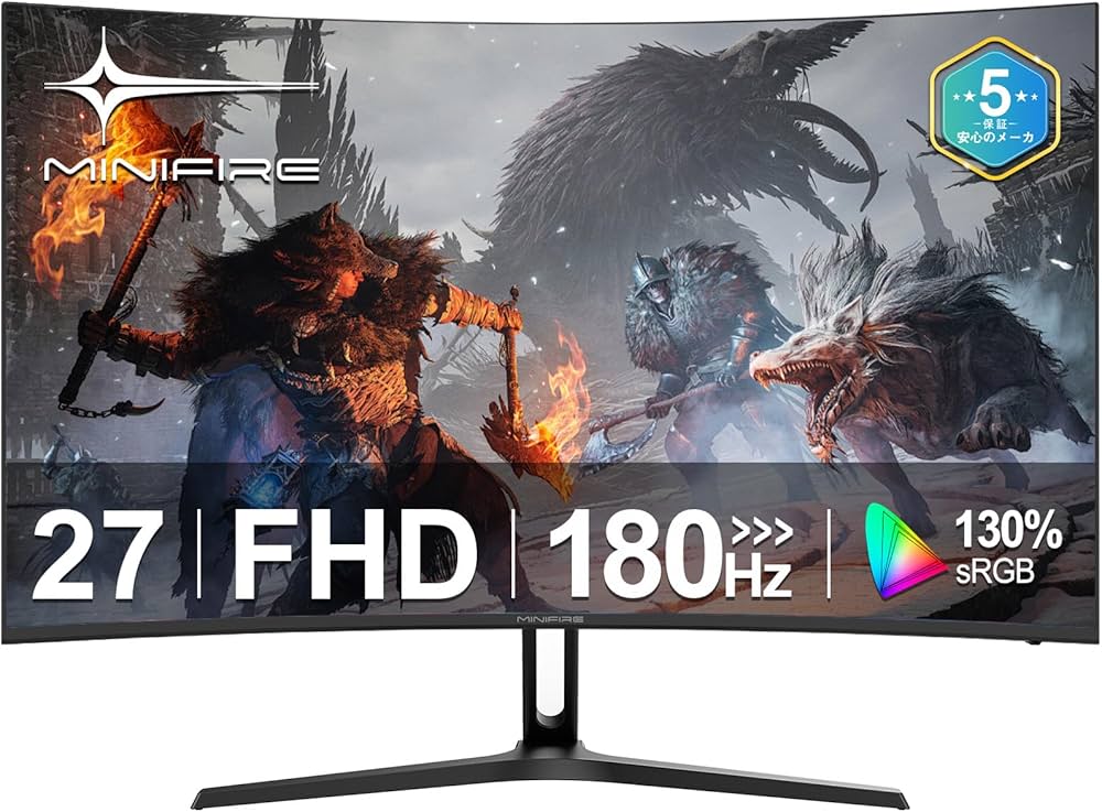 Amazon.co.jp: Minifire モニター27インチ ゲーミングモニター 180Hz
