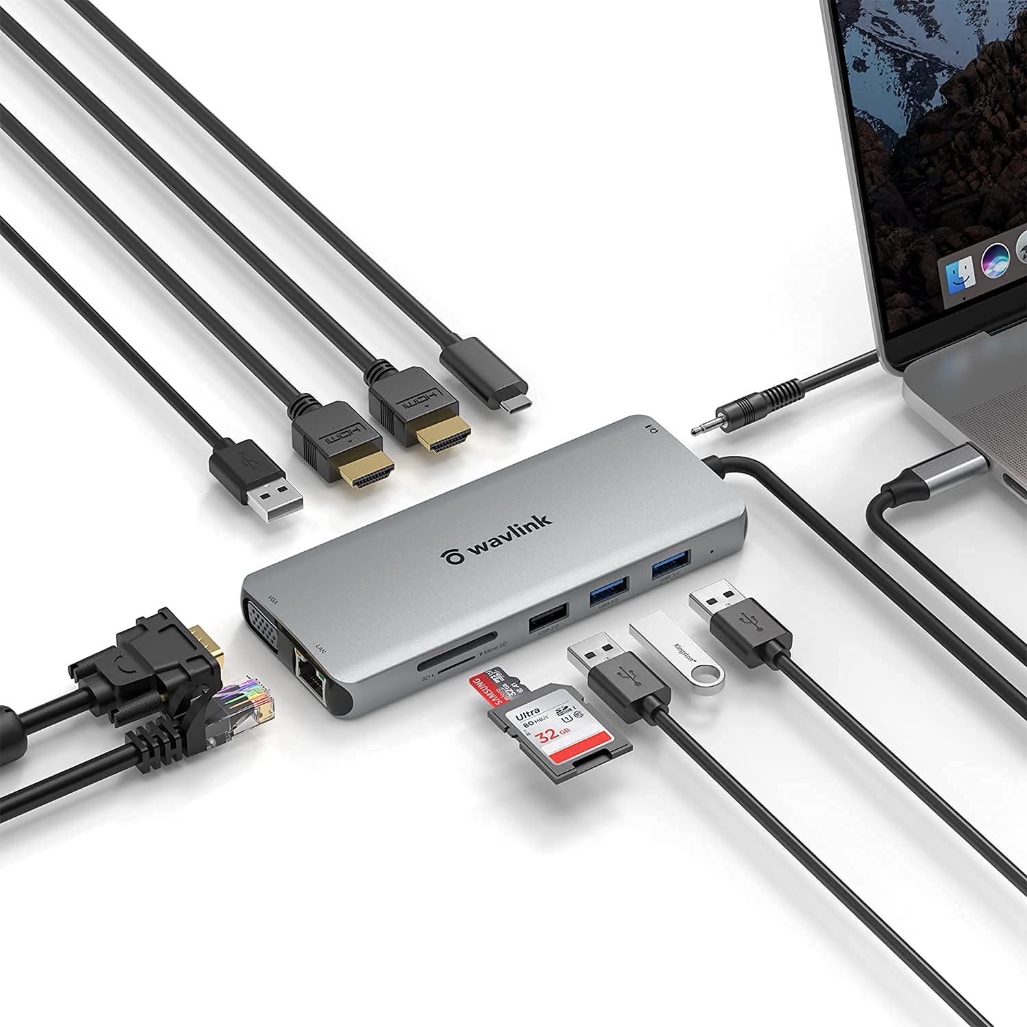 Amazon | WAVLINK USB Type-C 12-in1 ミニドッキングステーション HDMI