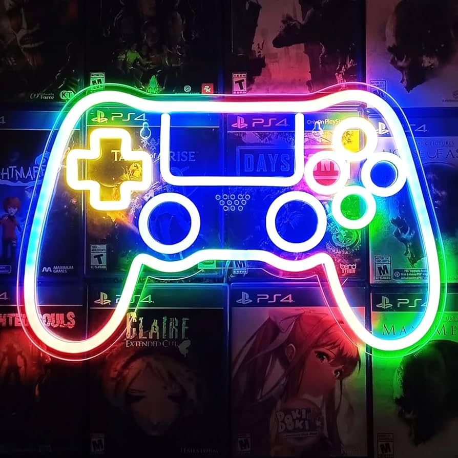 Amazon.co.jp: ゲーム形ネオンサイン 壁掛け プレステ ライト