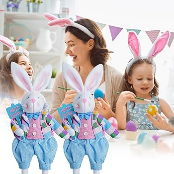 Amazon.co.jp: ぬいぐるみイースターバニー、ミスターミセスの愛らしい