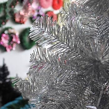 Amazon.co.jp: 人工シルバークリスマスツリー 豪華なクリスマスツリー