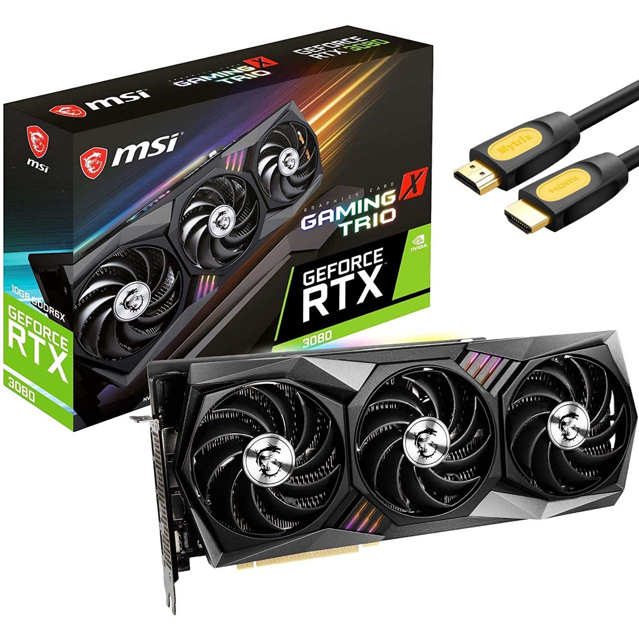 Amazon | MSI GeForce RTX 3080 ゲーミングX トリオグラフィックカード