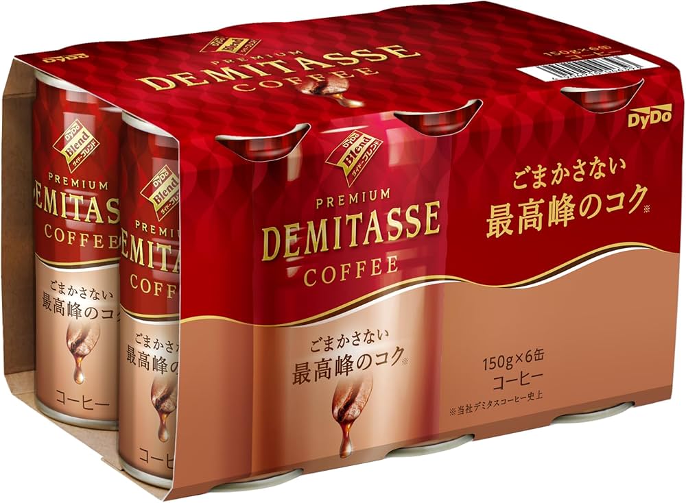 Amazon.co.jp: ダイドー ブレンド デミタス コーヒー 150mlx6缶x5個 計