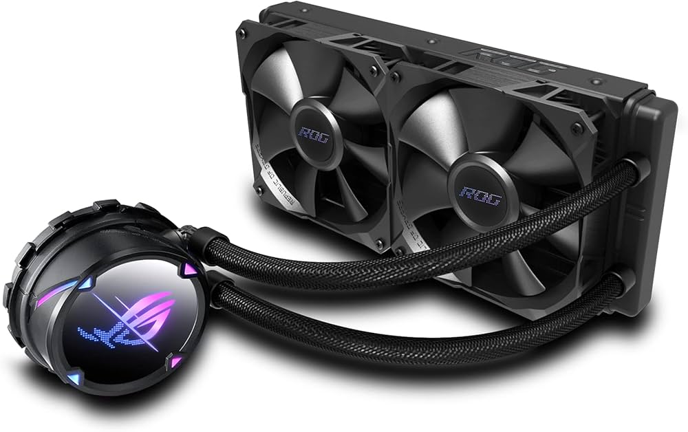 Amazon | Asus Rog Strix LC II 240 液体CPUクーラー - オーラ同期対応