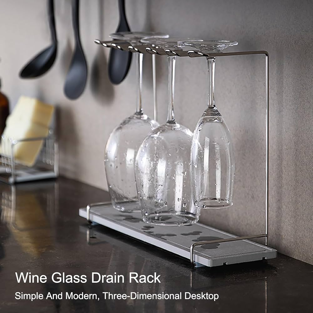 Amazon｜卓上ワインカップラック金属カウンタートップワイングラス