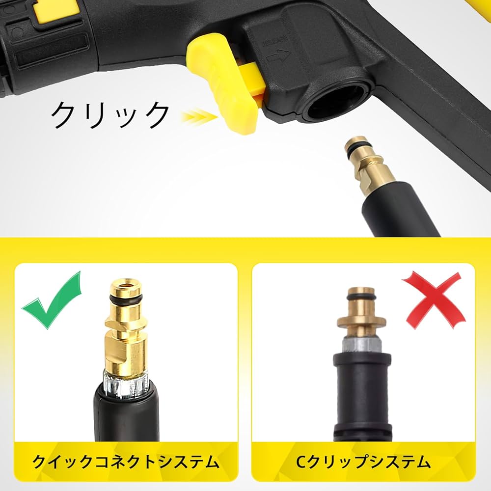 Amazon.co.jp: Hierbla 交換用高圧洗浄ガン 延長ワンド付き、Karcher