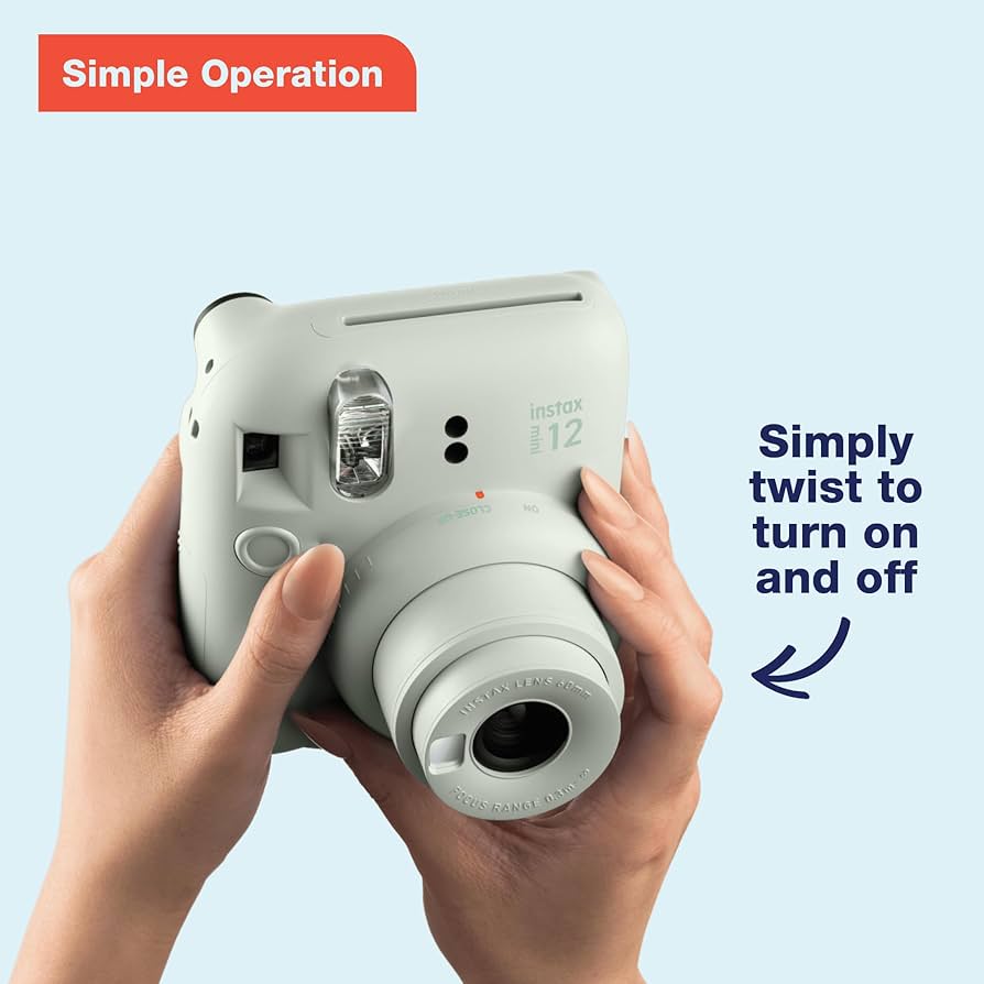 Fujifilm Instax Mini 12 Instant Camera - Clay White : Amazon.ca