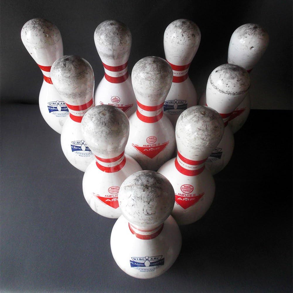 Amazon | 本物ボーリングピン 中古10本セット 実際ボーリング場で