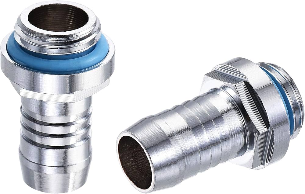 Amazon.co.jp: uxcell 真鍮ホース継手 G1/4スレッド 外径11mmノズル