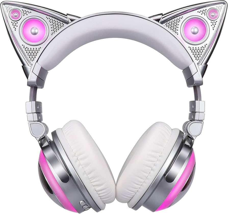 Amazon.com: Axent Wear New Edition Wireless Cat Ear Headphones (12