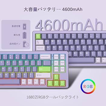Amazon | Womier S-K71 75%キーボード アルミ合金 無線機械キーボード