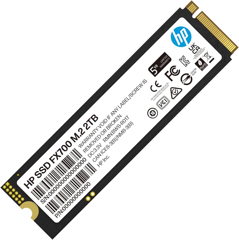 Amazon | HP FX700 2TB SSD NVMe2.0 M.2 Type 2280 PCIe Gen4×4 最大