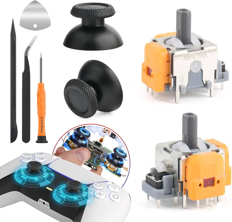 Amazon.com: Hall Effect Joysticks for Sony PlayStation 5 PS5