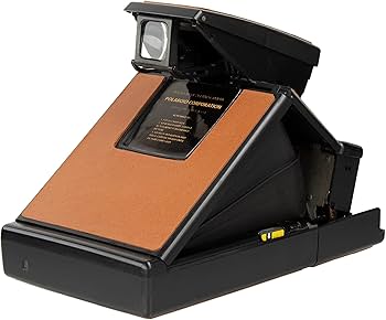 Amazon | Polaroid Sx-70 ブラックモデル2 ストラップとビンテージ