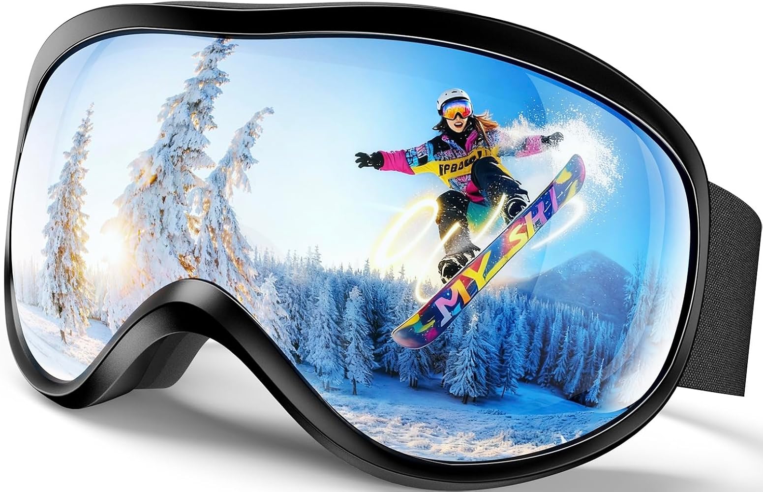 Amazon | スキーゴーグル スノボ ゴーグル 【スッキリ大視界
