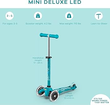 Amazon.co.jp: マイクロキックボード | ミニデラックスLED | 三輪