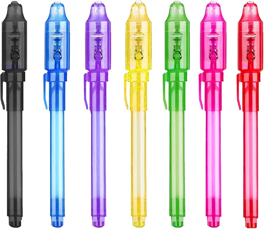 Amazon.com: ZUNTENG Invisible Ink Pens, 28pcs Spy Pens with UV