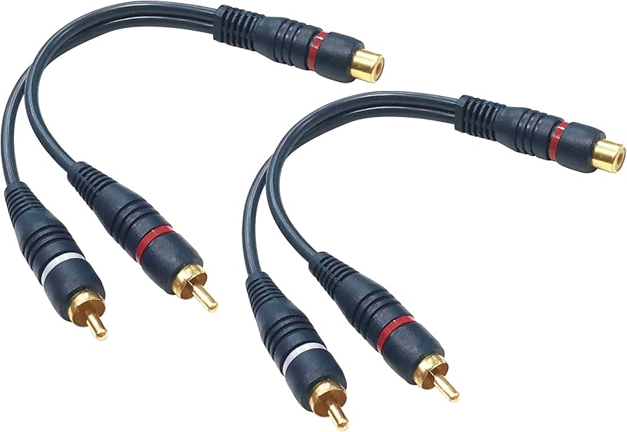 Amazon.co.jp: オーディオファン RCA分配ケーブル 2RCAオスto RCAメス