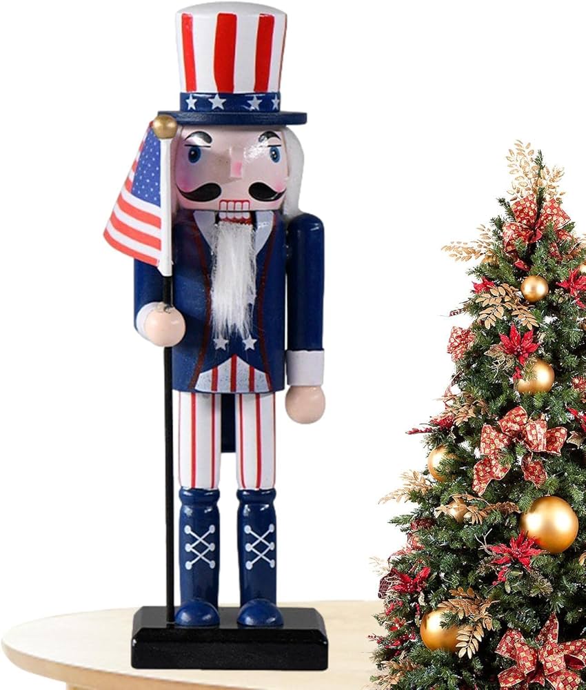 Amazon.co.jp: くるみ割り人形,アメリカの旗手兵士くるみ割り人形