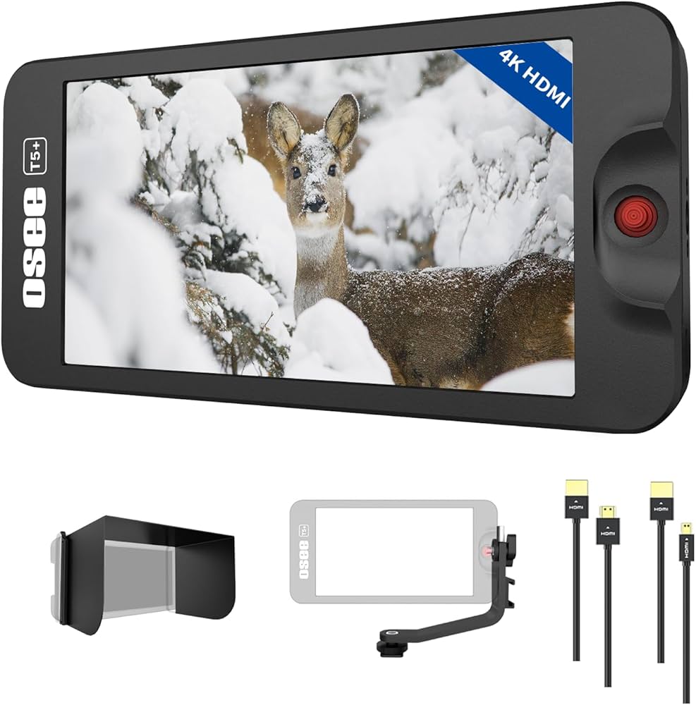 Amazon | 【PSE認証取得】OSEE T5+ 5.5 インチ カメラモニター ビデオ