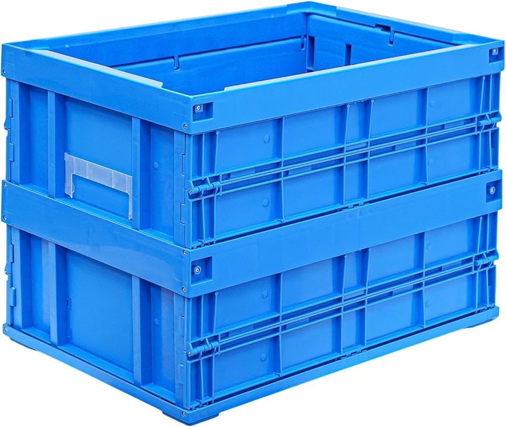 Amazon | 松本産業 折りたたみコンテナ 110L ( ブルー )( 110B ) フタ