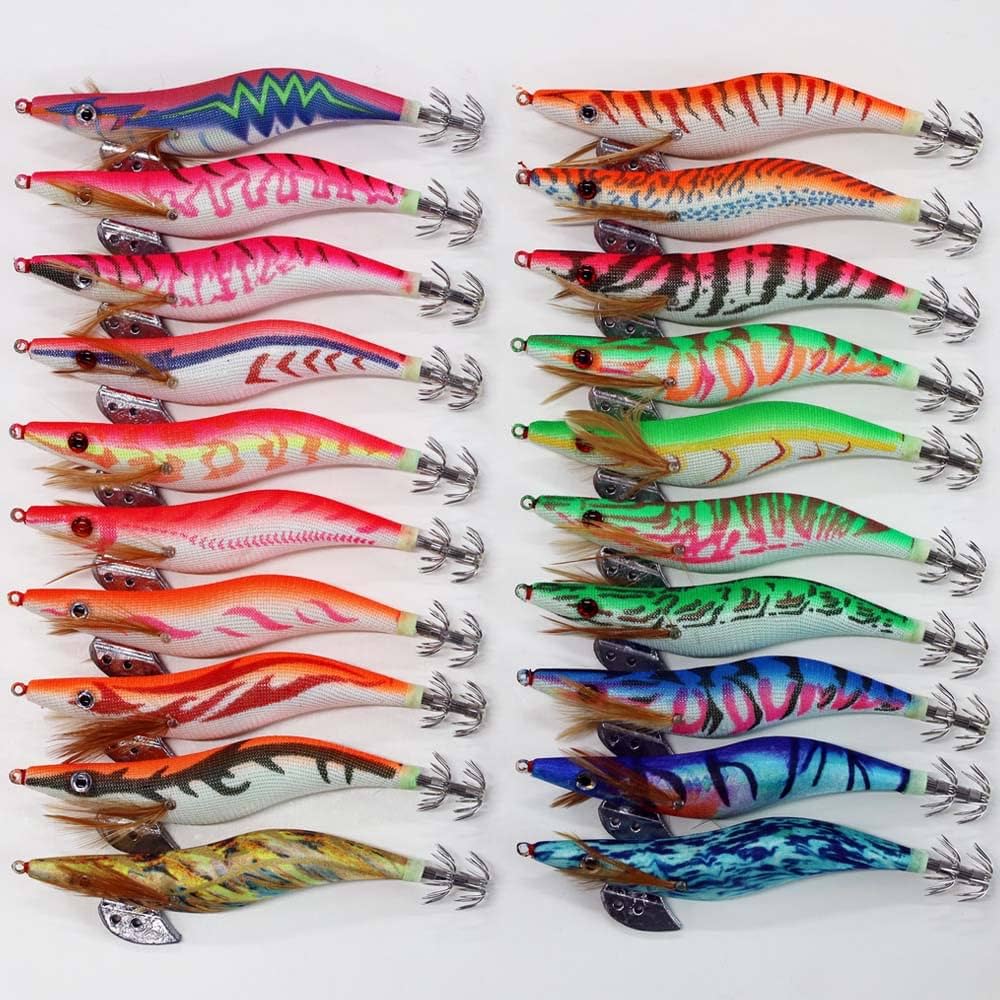 Amazon | 夜光 仕掛け エギ 3.5号 44本 セット イカ釣り エギング