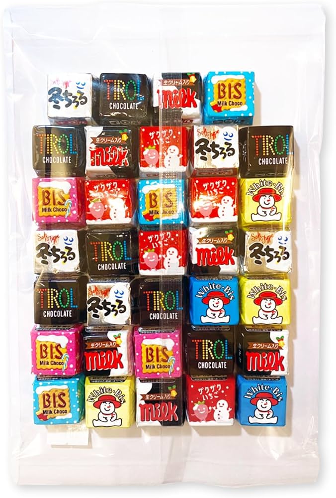 Amazon.co.jp: クリスマス チロルチョコ 6種34個 シェアパック 個包装