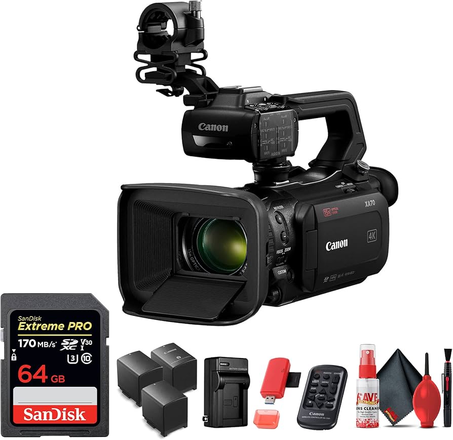 Amazon.com: Canon XA70 UHD 4K30 Camcorder with Dual-Pixel