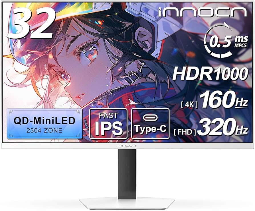 Amazon.co.jp: INNOCN MiniLED 4k モニター 32インチ ゲーミング