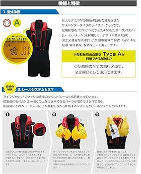 Amazon | ブルーストーム(Bluestorm) 小型船舶用救命胴衣 タイプA 国土
