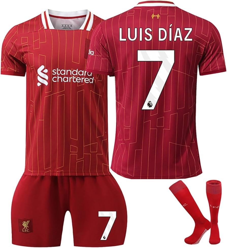 Amazon.co.jp: 24-25 リバプール ホーム サッカーユニフォーム ルイス