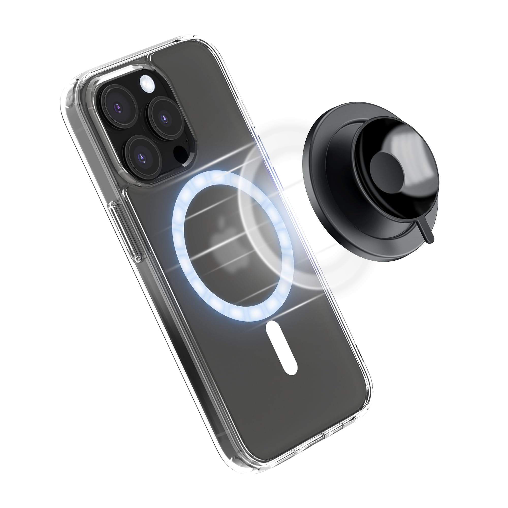 Amazon | KIWIFOTOS 吸盤式 スマホグリップ Magsafe対応 マグネット式