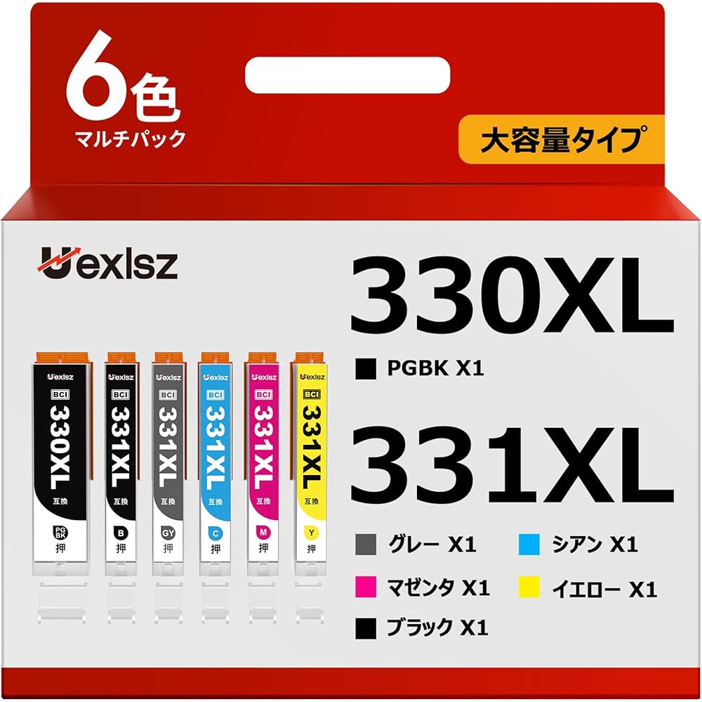 Amazon.co.jp: BCI-330XL BCI-331XL キャノン 用 インク 331 330 6色