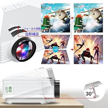 Amazon.co.jp: PONER SAUND プロジェクター Wifi 小型 6000ルーメン