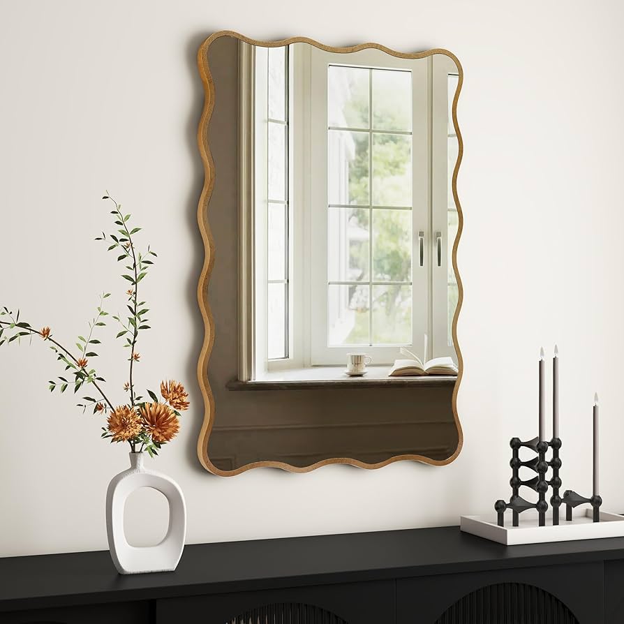 Amazon.com: SHYFOY Wall Mirror Decorative, Antique Mirror Gold