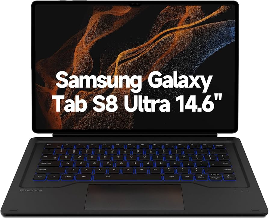 Amazon.com: Dexnor Keyboard Case for Samsung Galaxy Tab S8 Ultra