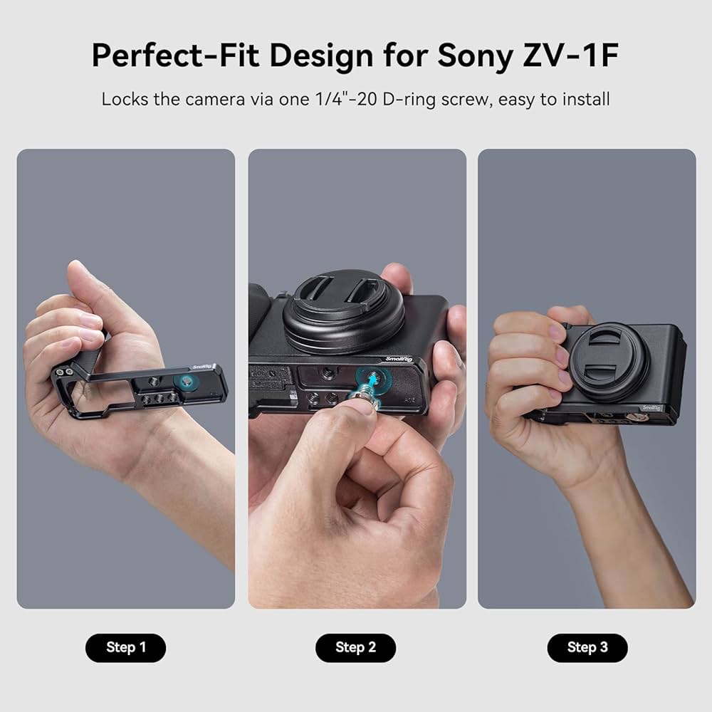 Amazon | SmallRig ZV-1F/ZV-1 II 用L型グリップ Lブラケット Sony対応
