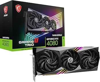 Amazon.com: MSI GeForce RTX 4080 16GB Gaming X Trio Gaming